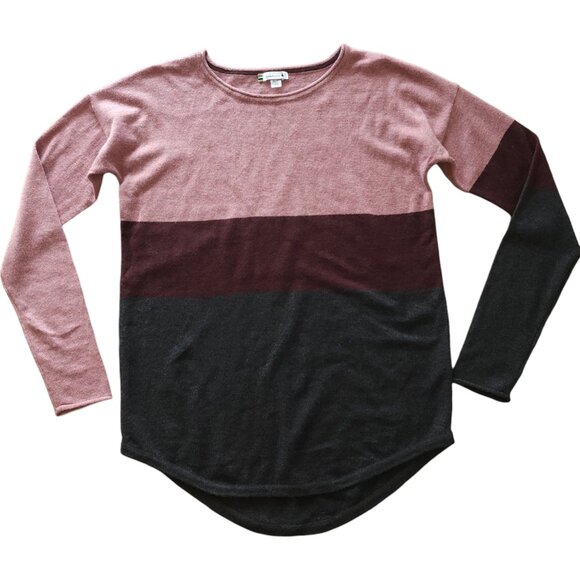 Smartwool Pink Burgundy Colorblock sweater, Wool blend - Picture 5 of 10